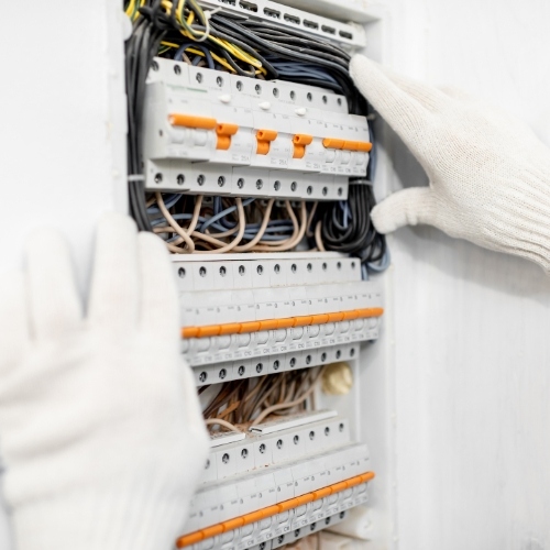 Smart electrical panel installation in Tucson