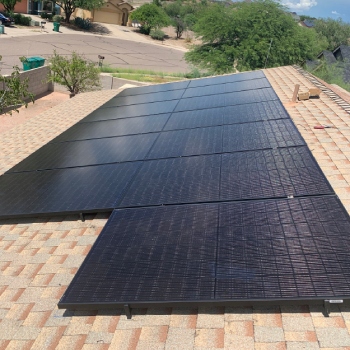 Solar pool heater installation in Phoenix