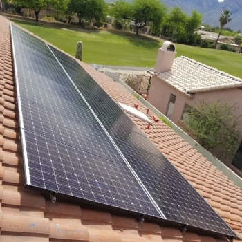 Solar panels on a SaddleBrooke home