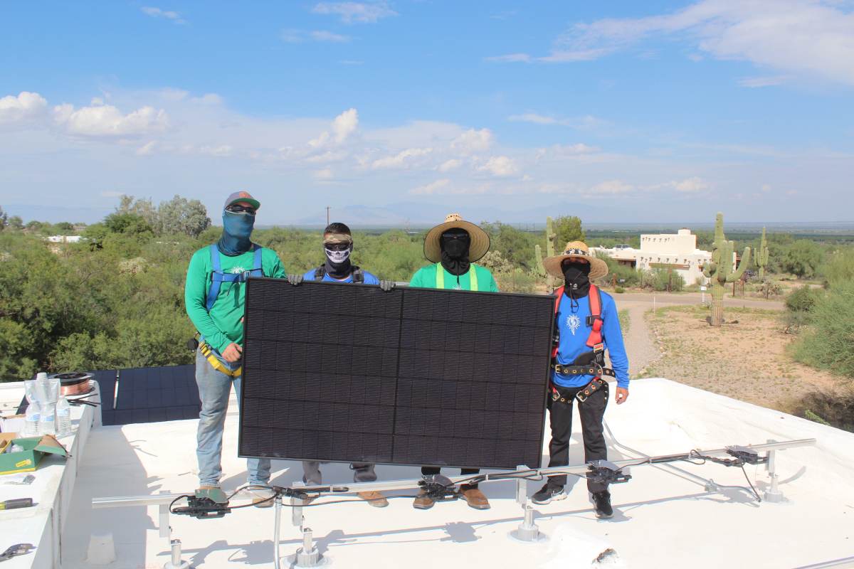 Saguaro Solar EPC team planning a solar project in Tucson